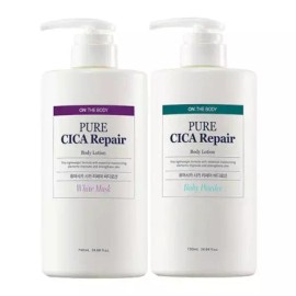 On The Body 온더바디 퓨어시카 바디로션 730ml 2개 [베이비1개 + 머스크1개] On the Body Pure Cica Body Lotion 730ml 2 pcs [1 Baby + 1 Musk]