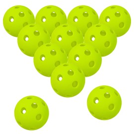Lixada Pickleball Balls with 26 Small Precisely Drilled Holes for Indoor Court