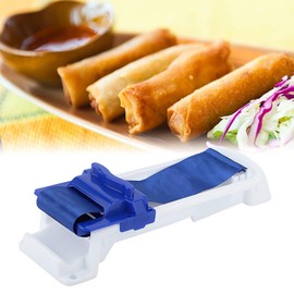 Vegetable Meat Rolling Tool, Multi-Functional DIY Plastic Spring Roll Roller Eggroll Wrapper Machine Sushi Maker Making Home Kitchen Tool (S)