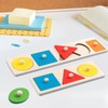 OVDGWC 2 Sets Children's Wooden Toy, Geometric Toy, Puzzle Toy,