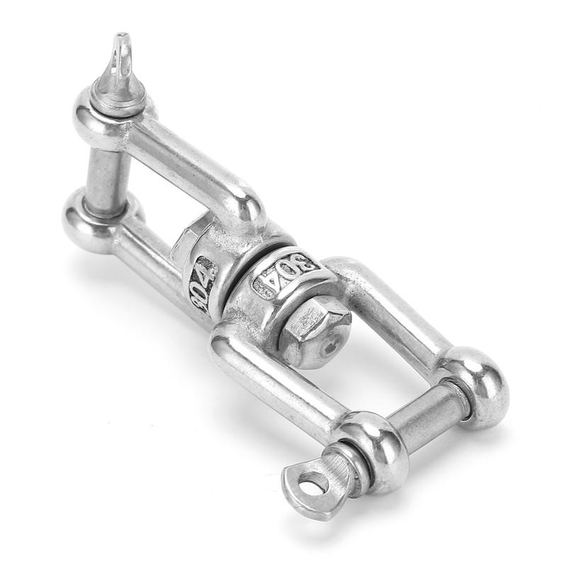 5Pcs Rotating Snap Stainless Steel Double Ended Antiknot Swivel Hook