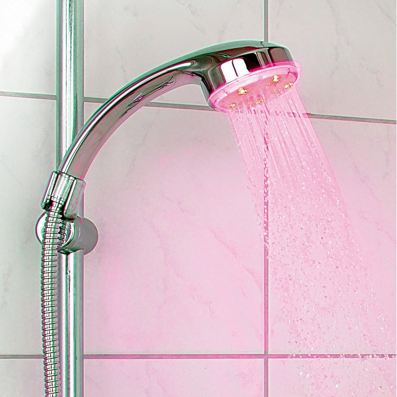 Infactory LED Shower Head with Automatic 4–Colour Changer