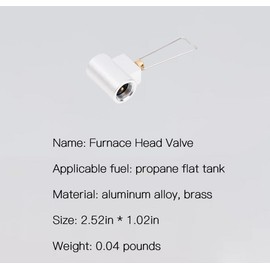 Butane filling adapter, camping stove burner gas filling adapter, butane propane adapter with exhaust pressure button, very suitable for propane tank/camping stove adapter. (Brass color 2, C)