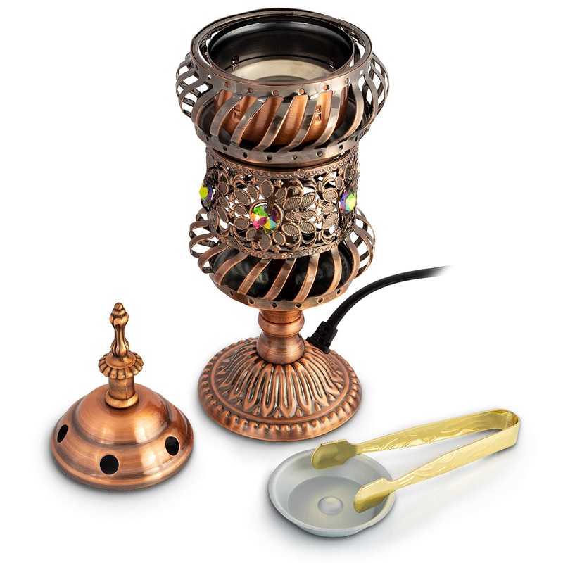Attar Mist Carousel Electric Incense Burner - Metalic Bakhoor Burner
