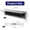 Telescopic Sleeved Letter Box, Premium Draught Proof Postal Letterbox, Aluminium