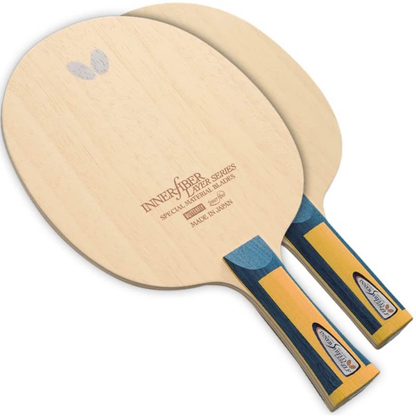 Butterfly ZLF ST 36694 Shakehand Racket for Table Tennis, Inner Shield, Layer, Blade Size: 6.5 x 6.1 inches (166 x 155 mm)