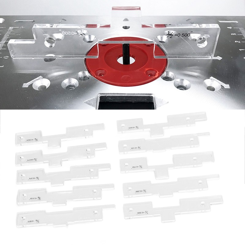 10PCS Router Table Set Up Bars Transparent Acrylic High Accuracy