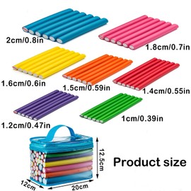 42 Stück Lockenwickler Große Locken, Haare Locken, Lockenwickler Ohne Hitze,Lockenwickler Kurze Haare, Haarwickler, Locken Diy Werkzeug Lockiges Haar Styling-Werkzeug, Für Kurze Mittleres Lange Haare