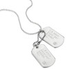 COOLSTEELANDBEYOND Classic Two-Pieces Mens Military Army Dog Tag Pendant Necklace