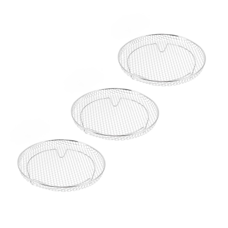 3Pcs Air Fryer Dehydrator Racks Stackable Food Grade Stainless Steel