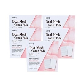 Dual Mesh Pure Cotton Cotton Pads (100P) - 5 Cotton Pads Cleansing Tissue Makeup / 듀얼메쉬 순면화장솜(100P)-5개 화장솜 클렌징티슈 메이크업