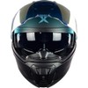 KOV Casco X Mamba Negro Mate abatible para Moto con
