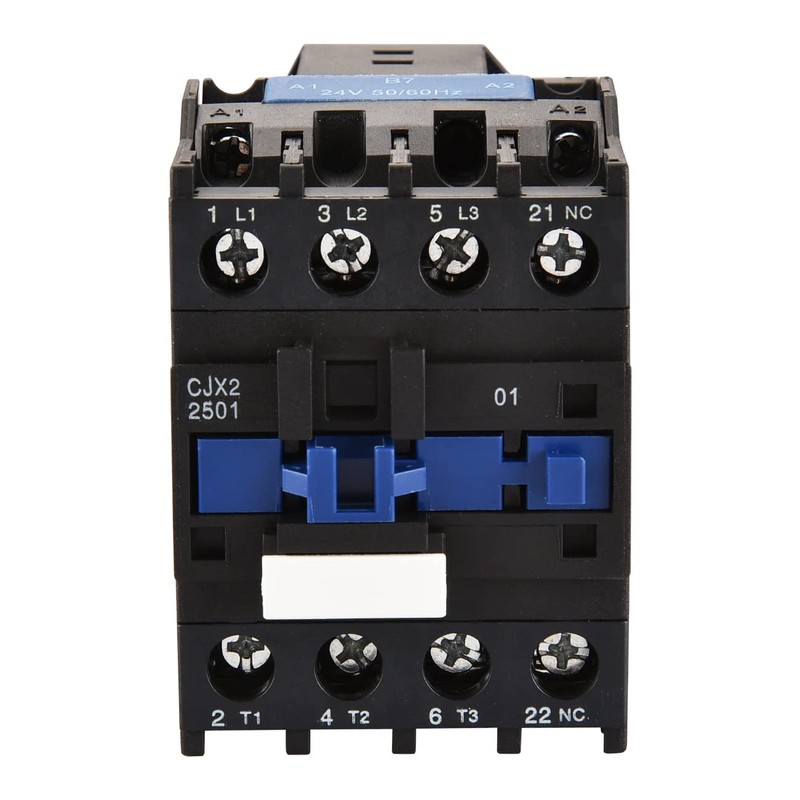 Heschen AC Contactor, CJX2-2501, 24V 50/60Hz Coil, 3P, 3 Pole,