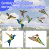 6 Mixed Beautiful Bird Window Stickers, Hummingbird Wall Stickers Decor,