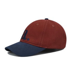 Croogo Classic Snapback Hat Baseball Cap Low Profile Dad Hat Men's Two Tone Pigment Dyed Cap Running Hat,Red/Navy Blue