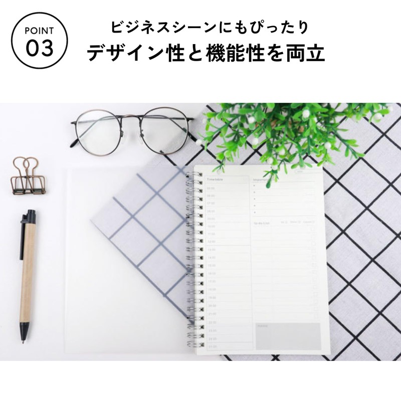 DIZLAS Task Management Notebook, B6 Size, Set of 2, Todo