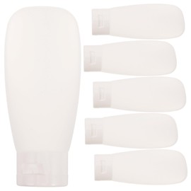 FOMIYES 6 Pack 60ml Travel Toiletries Bottles Clear Squeeze Containers Leakproof for Shampoo Lotion Body Wash