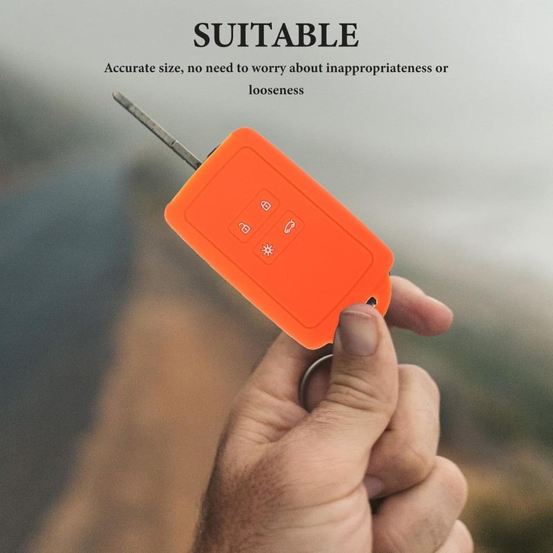 Kichvoe Funda de Silicona Diseño Estilizado para Llave de Coche