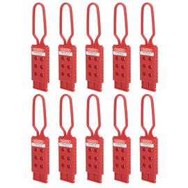 Set of 10 Safety Lock Hasp Insulating Nylon Padlock Hasp for Industrial Equipment Maintenance