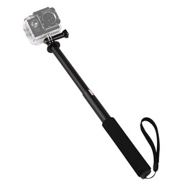 HuaerHui Aluminum Selfie Stick w/Hand Strap Diving Extendable Floating Hand Pole Monopod for GoPro Max 12 11 10 9 8 7 Insta360 X4 X3 ONE X2 AKASO SJCAM DJI Action Camera Compact Camera Smartphone