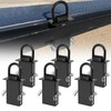 GCCSJ 6 Pack Stake Pocket D Ring, Heavy Duty Removable