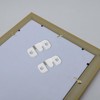 jojofuny 20pcs Stainless Steel Flush Mount Bracket Photo Frame Hanging