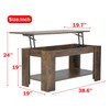 BestOffice Lift Top Coffee Table with Hidden Compartment and Lower