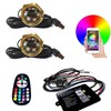 UWDESY 2PC RGB 1/2'' NPT Underwater Boat Drain Plug Light