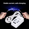 USB Socket Outlet Smart Fast Charging Multifunctional Portable White Small
