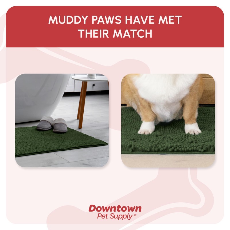 My Doggy Place Dog Mud Mat, 31" x 20" Chive