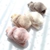 Laise Faux Fur Gloves, Cute, Mitten-Type, Fingerless Gloves, Knit, 2-Way,