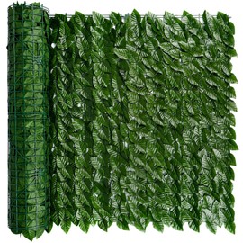 iCover Artificial Ivy Privacy Screen for Fence, 59x98in Strengthened Joint Prevent Leaves Falling Off, Faux Hedge Panels Greenery Vines, Decorative Fence for Outdoor, Garden