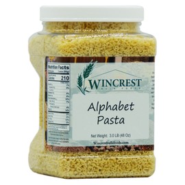 Alphabet Pasta Noodles - 3 Lb Tub