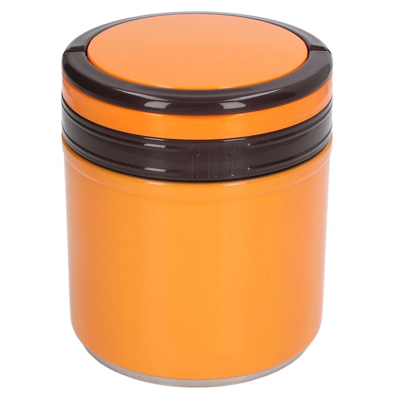 Insulated Food Jar 304 Stainless Steel Japanese Style Round Shape