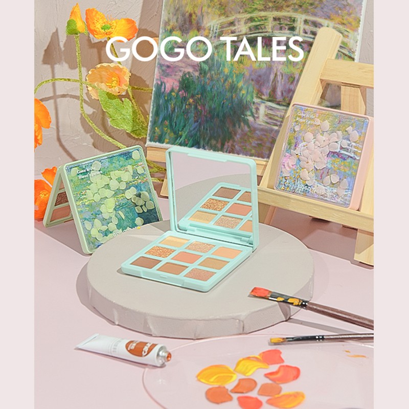 gogotales 9 Colors Eyeshadow Palette High Pigmented Glitter Matte Eyes