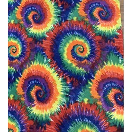 Tie Dye Anti Pill Fleece Polar Fabric Prints / 60” Inches Wide-Sold by The Yard/Soft for Blanket, DIY Crafts