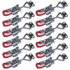 Jyvlucient Toggle Latch 12PCS Toggle Catch Latches Metal Toggle Clamp