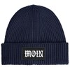 Neverless® Men's Beanie Print Moin Winter Hat with Patch Print