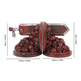 Masyrt Berserk Bookends, Vintage Resin Berserk Anime Bookends Decorative,Furious Dragon Slayer Bookends, Unique Bookends Ornament for Desk Decoration