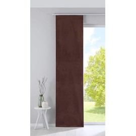 Gardinenbox Milano 203571 Blackout Panel Curtain Sliding Curtain Velvet Opaque Blackout Panel Carrier Weighted Bar Taupe H x W 245 x 60 cm