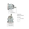 1 Pack Truck Tool Box Lock Replacement with Dust Cover,
