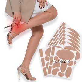 Moleskin for Blisters Feet, Adhesive Moleskin Padding, Moleskin Pads for Shoes, Toes, Heel | Blister Prevention and Reduce Friction - 20 Sheets (220 Pieces Total)