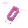 RUIAN 4 PCS Pink Silicone Watch Strap Holder Rings, Watch