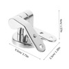 COHEALI 1 Set Adjustable Toilet Seat Hinge Replacement with Screws