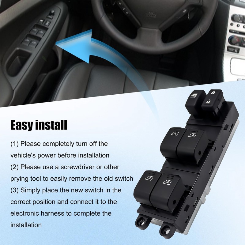 Shtuomoland Driver Side Master Power Window Switch Compatible with 2006-2007