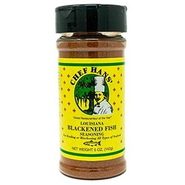 Chef Hans' Louisiana Blackened Fish Seasoning, 5-Ounce Shaker