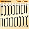 LEONTOOL Mini Wrench Set Metric and SAE 20-Piece Ignition Wrench