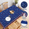 KORVITA Patriotic Rectangle Tablecloth 60x84 Inch Memorial Day Independence Day
