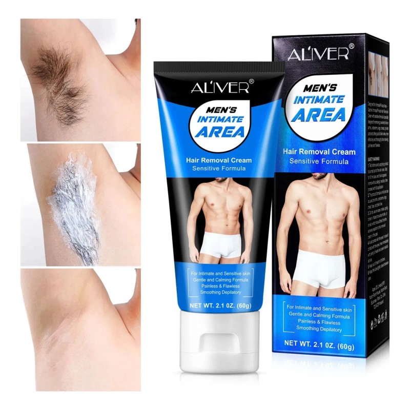 Crema Para Depilar Hombre Indolora Fórmula Sensible