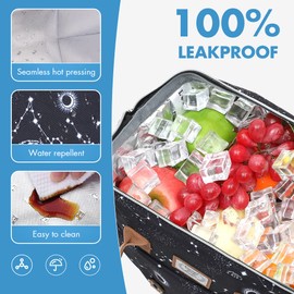 Lekesky Women's Cool Bag, Insulated Lunch Bag, Leak-Proof, Wide Open Lunch Box, 11 L, Astronomy